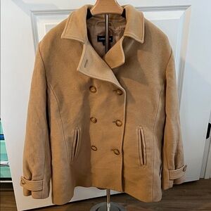 Lands' End Women's Wool Peacoat Size 14